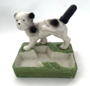 Naughty Dog Ashtray Lifting Leg Extinguish With Tail Japan Vintage Scarce Kitsch - Picture 1 of 10