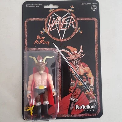 Figura de acción Super 7 ReAction Slayer Minotauro Show No Mercy TARJETA TIENE DAÑOS Foto 1 de 2
