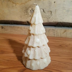 Vela de cera para árbol de Navidad tallada decoración navideña 6,5" - Granero elegante - Imagen 1 de 12