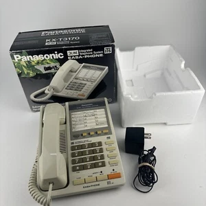Panasonic KX-T3170 Integrated Telephone System White, 3 Line - Used For Parts - Zdjęcie 1 z 3