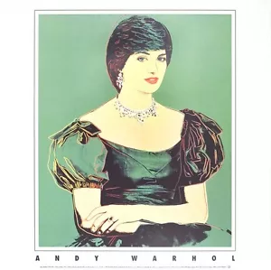 Princess Diana, 1982 by Andy Warhol Art Print Lady Di 1998 Poster OOP 25x25 - Picture 1 of 6