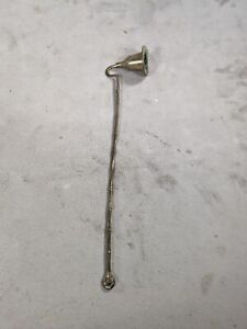 Vintage Solid Brass Candle Snuffer Bell 12” Long