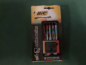 Vintage BIC M-TV Wellenlängen Stifte, 5er Pack, ungeöffnet, 1998 - Bild 1 von 5