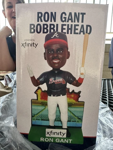 Ron Gant Atlanta Braves 93’ Pressbox Fire Bobblehead SGA 7/19/23 NIB Cover