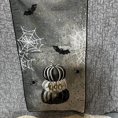 CYNTHIA ROWLEY HALLOWEEN CORREDOR DE MESA TELA DE ARAÑA CALABAZA BOO MURCIÉLAGOS 70X16 Foto 1 de 4