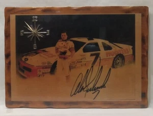 Alan Kulwicki Autographed Nascar Wood Clock - Picture 1 of 2