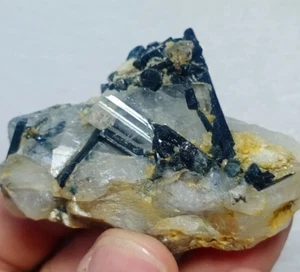424,6 quilates Fantástico Terminado Turmalina Negra Espécimen Cristal De Pakistán - Imagen 1 de 9