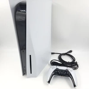 Sony Playstation 5 Console Edizione Disco - Bianca con Controller Bianco, ECCELLENTE - Foto 1 di 1