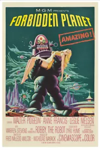 MOVIES AND ENTERTAINMENT 9502 Forbidden Planet Movie Poster 12 x 18 - Picture 1 of 4
