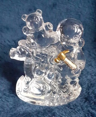 Estatuilla Waterford Crystal Santa Claus Is Coming To Town - Elfos haciendo los juguetes Foto 1 de 4