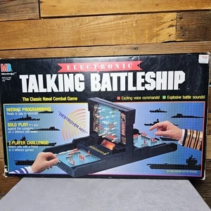 VINTAGE elektronisches sprechendes Schlachtschiff KOMPLETT FUNKTIONIERT Milton Bradley 1989 Krieg - Bild 1 von 15