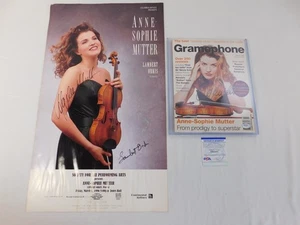 Anne-Sophie Mutter Signed Gramophone Magazine Cover & Free Auto Poster L. Orkis - Picture 1 of 13