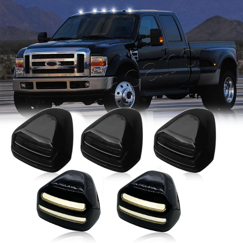 Luces de circulación LED blancas para techo de cabina para Ford F250-F650 Super Duty E150-E450 Foto 1 de 4