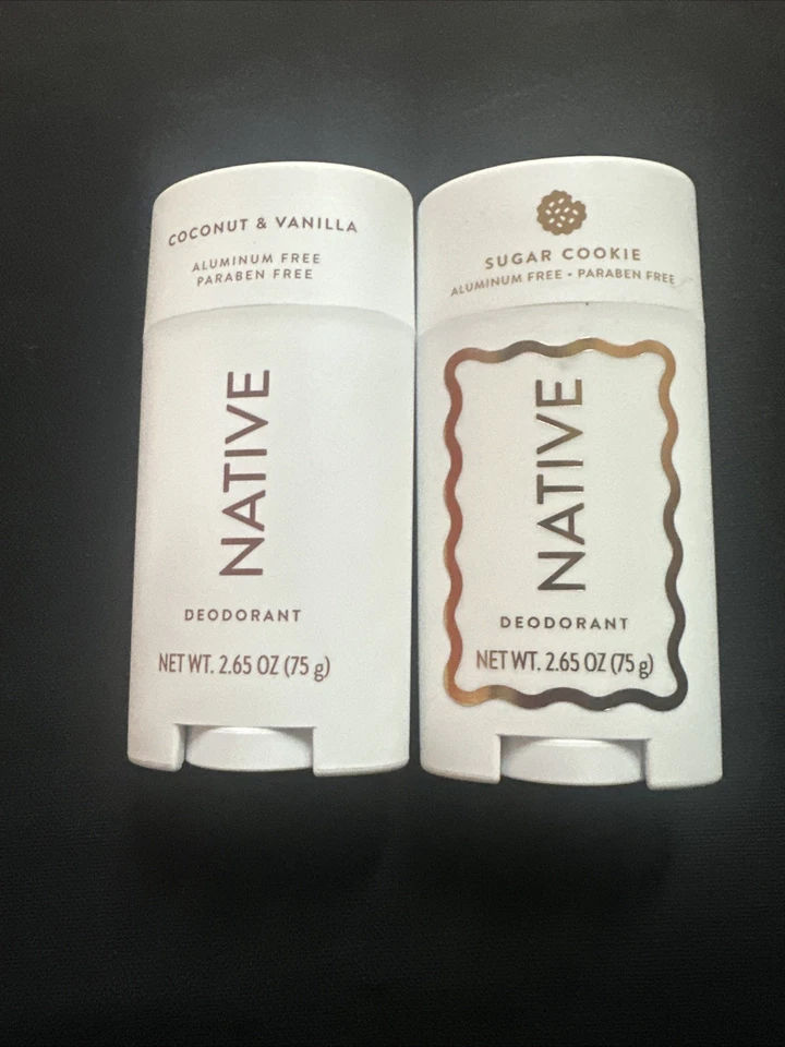 Natural Deodorant Coconut & Vanilla / Sugar Cookie Aluminum Free 2.65ozLot of2 - Image 1 of 1