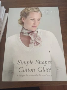 Rowan Simple Shapes Cotton Glace 8 Designs For Women By Martin Storey - Picture 1 of 2