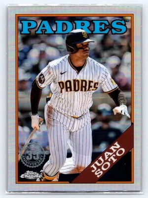 2023 Topps Chrome Update Juan Soto 1988 Topps y #88CU-3 San Diego Padres - Image 1 of 2