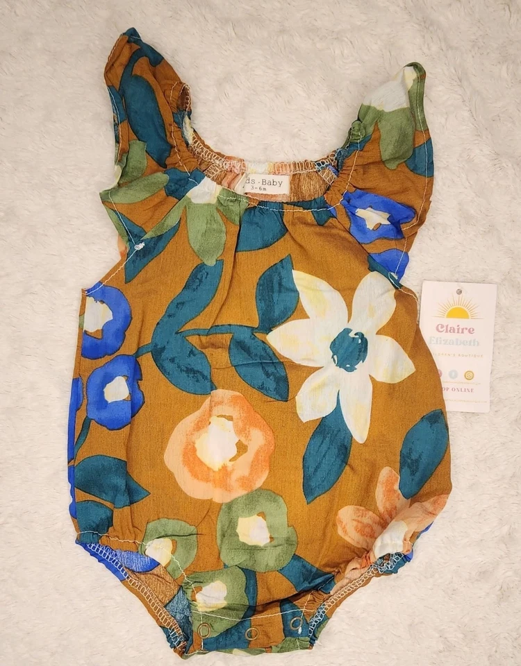 Bebé Niñas Floral Burbuja 3-6m Nuevo con Etiquetas Foto 1 de 1