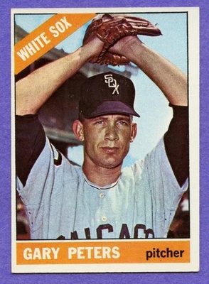 1966 Topps Gary Peters #111 Medias Blancas EX-MT. Foto 1 de 2