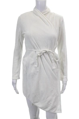 Bata de piscina Skin para mujer manga larga con cinturón blanca talla 0 Foto 1 de 4