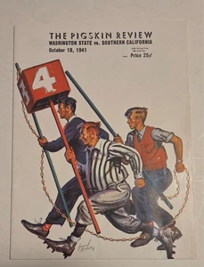 1941 Washington St Cougars USC Trojans Football Program - Picture 1 of 10
