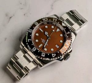 Seiko Mod Custom Brown Diver 40mm Automatik Saphirglas - Reiseetui GRATIS! - Bild 1 von 9