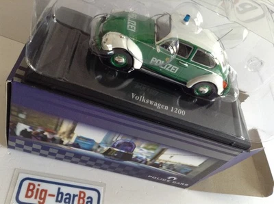 🔥Lot vintage🚗 POLICE CARS COLLECTION VOLKSWAGEN 1200 1:43 🍂 OCCASIONE 🍂☕🏅💰 - Immagine 1 di 4
