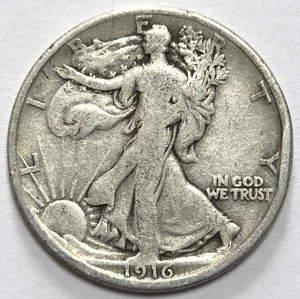 1916 Walking Liberty Half Dollar - Picture 1 of 2