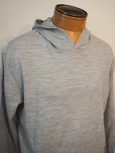 Felpa con cappuccio Peter Millar Crown artigianale Excursist Flex misto lana nuova con etichette XL $200 grigia - Foto 1 di 11