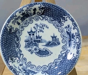 Pat de mantequilla Allertons azul patrón chino Inglaterra ideal para plato de baratija de colección - Imagen 1 de 5