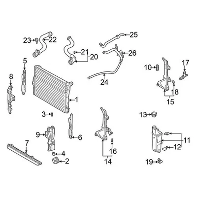 For BMW 330Ci 2001-2006 BMW 17111707777 Engine Coolant Reservoir Clamp Foto 1 de 2