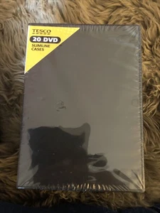 Lot de 20 étuis DVD Slimline - étuis DVD / CD noirs neufs/scellés - Photo 1/6