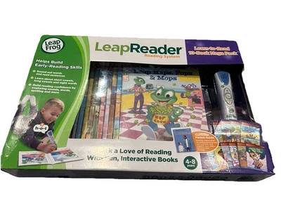 LeapFrog LeapReader Learn-to-Read 10-Book Mega Pack & Reader 2017 New in Box - Image 1 of 3