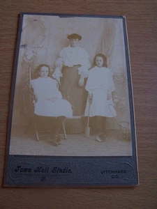 Antike Schrankkarte Frau Afrika Uitenhage Winifred Morgan Bailey & Mädchen - Bild 1 von 2