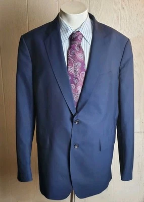 Blazer Thomas Rosa Para Hombre 46 R Azul Lana Abrigo Deportivo Puño Cirujano  Foto 1 de 4
