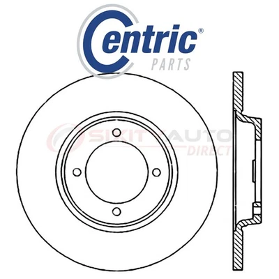 Centric C-TEK Disc Brake Rotor for 1977-1982 Ford Courier 1.8L 2.0L 2.3L L4 sj Foto 1 de 4