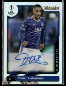 2021-22 Merlin Chrome YOURI TIELEMANS Auto Refractor #A-YT LEICESTER CITY N595 - Bild 1 von 3