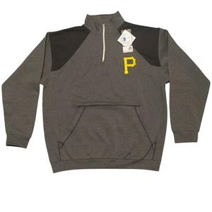 Pittsburgh Pirates Men’s 1/4 Zip Pullover Jacket XL Tall NWT Majestic MLB New - Picture 1 of 5
