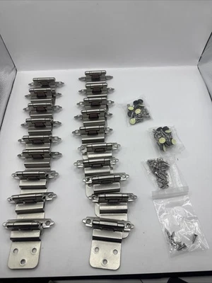 "Paquete de 19 Liberty de níquel satinado de 3/8"" con bisagra de cierre automático caja abierta N" Foto 1 de 4