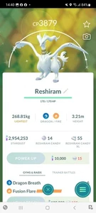 Pokemon Go Legendary Shiny Reshiram ( High CP ) - Picture 1 of 2