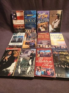 12 Southern Gospel Singing VCR Tapes Different Groups - Picture 1 of 2