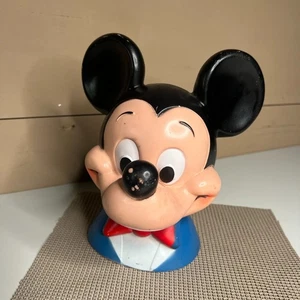 Jahrgang 1971 Micky Maus Kopf Münzbank Play Pal Kunststoffe Walt Disney Produkt - Bild 1 von 10