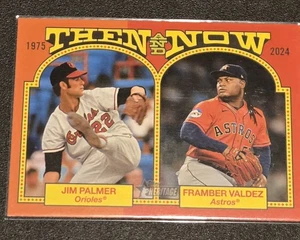 2024 Topps Heritage #TAN-15 Framber Valdez / Jim Palmer entonces y ahora - Imagen 1 de 2