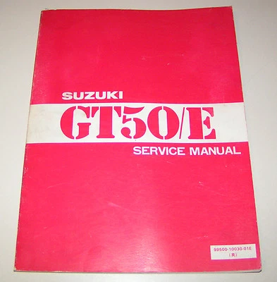 Manual De Servicio Suzuki GT 50 / E - Edición 1979! - Imagen 1 de 2