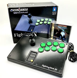 Sega Saturn HORI Fighting Stick SS HSS-07 1xJuego NTSC-J Japón Con Caja #015-2 - Imagen 1 de 12