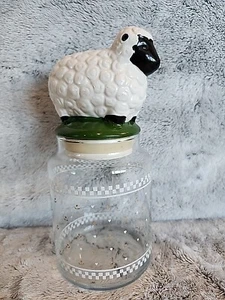 Vintage Anchor Hocking Lamb Lidded Canister - Picture 1 of 8