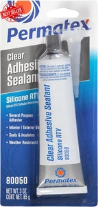 Clear RTV Silicone Adhesive Sealant, 85 G - Picture 1 of 12