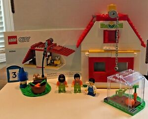 Lego City Barn, Greenhouse, Wash Station and Minifigure with Overalls