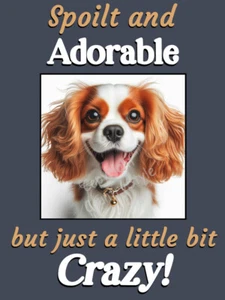 Blenheim King Charles Spaniel Dog Funny Gift Fridge Magnet Keep Calm - Picture 1 of 7