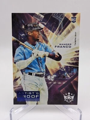 💥 2022 Diamond Kings #95 Wander Franco RC Blue Artist's Proof Tampa Bay Rays - Image 1 of 4