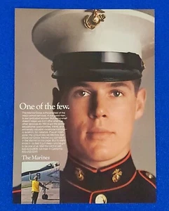 1976 UNITED STATES MARINE CORPS ORGINAL RECRUITING PRINT AD "ONE OF THE FEW" - Picture 1 of 1